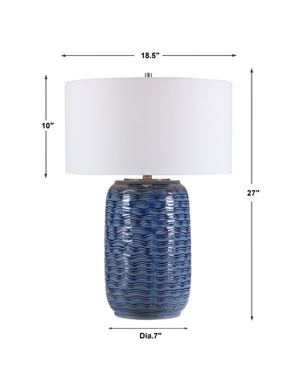 Uttermost Sedna Blue Table Lamp 28274-1