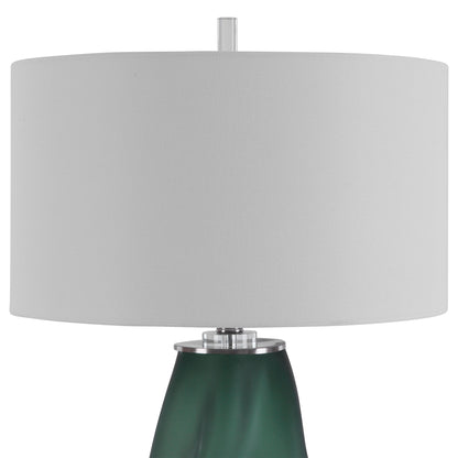 Uttermost Esmeralda Green Glass Table Lamp 28278