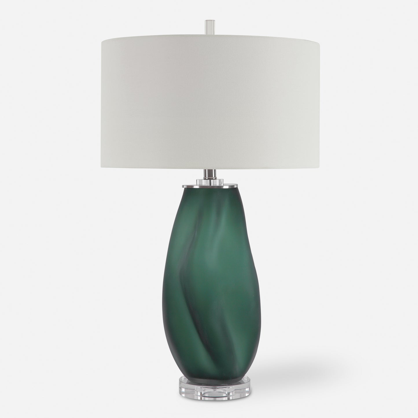 Uttermost Esmeralda Green Glass Table Lamp 28278