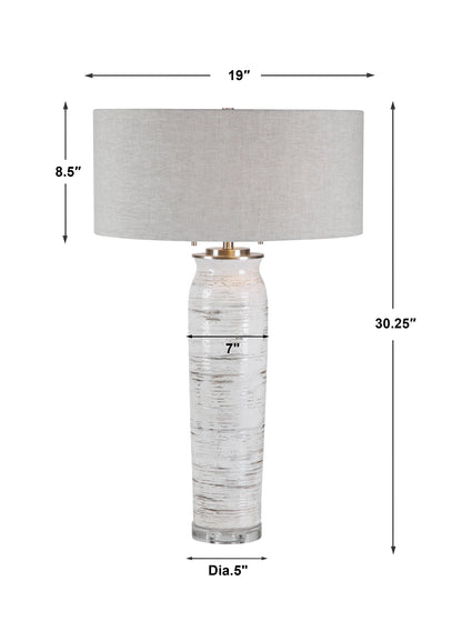 Uttermost Lenta White Table Lamp 28275