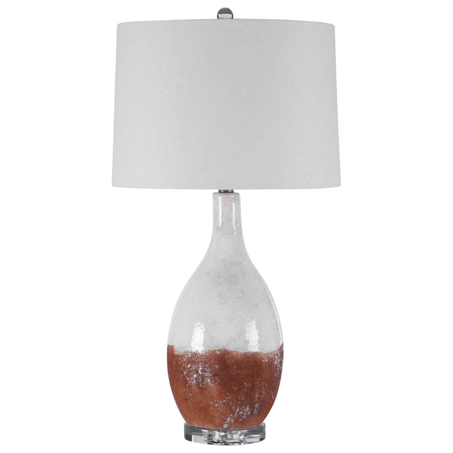 Uttermost Durango Rust White Table Lamp 28339-1