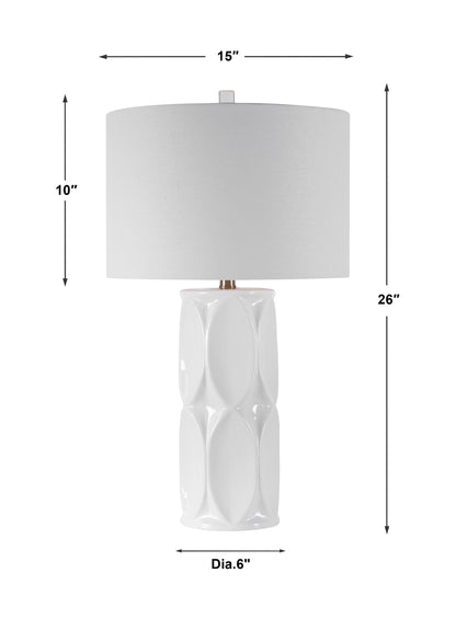 Uttermost Sinclair White Table Lamp 28342-1