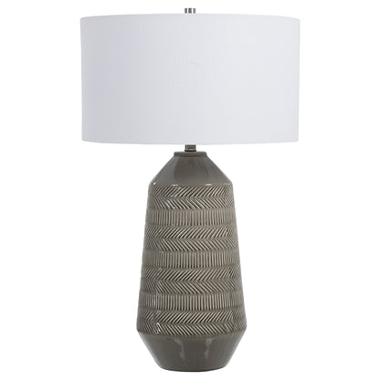 Uttermost Rewind Gray Table Lamp 28375