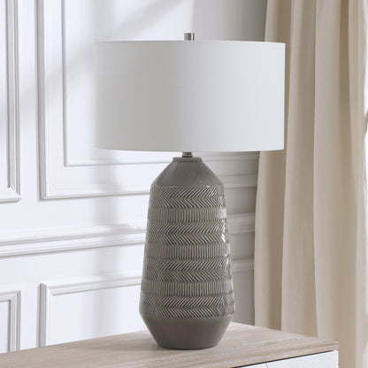 Uttermost Rewind Gray Table Lamp 28375