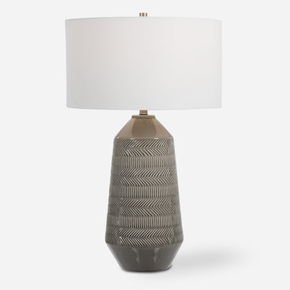 Uttermost Rewind Gray Table Lamp 28375