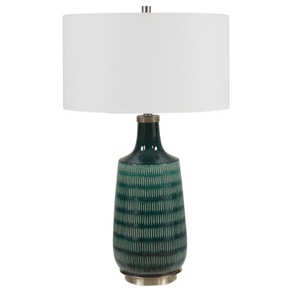 Uttermost Scouts Deep Green Table Lamp 28376-1