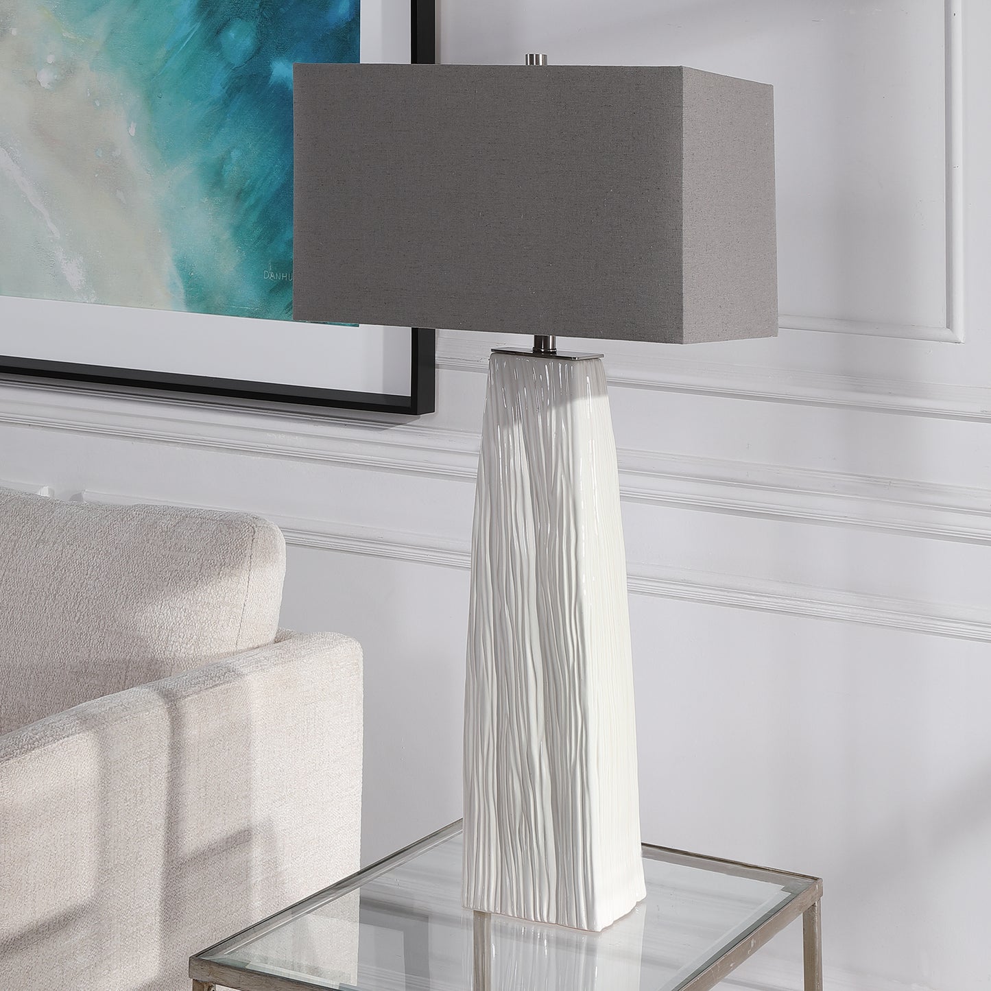 Uttermost Sycamore White Table Lamp 28383