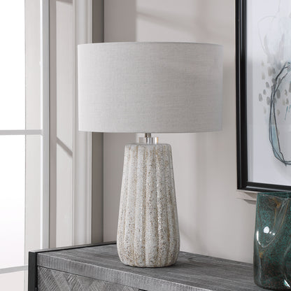 Uttermost Pikes Stone-Ivory Table Lamp 28391-1