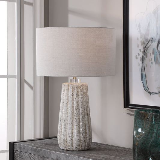 Uttermost Pikes Stone-Ivory Table Lamp 28391-1