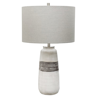 Uttermost Comanche White Crackle Table Lamp 28392-1