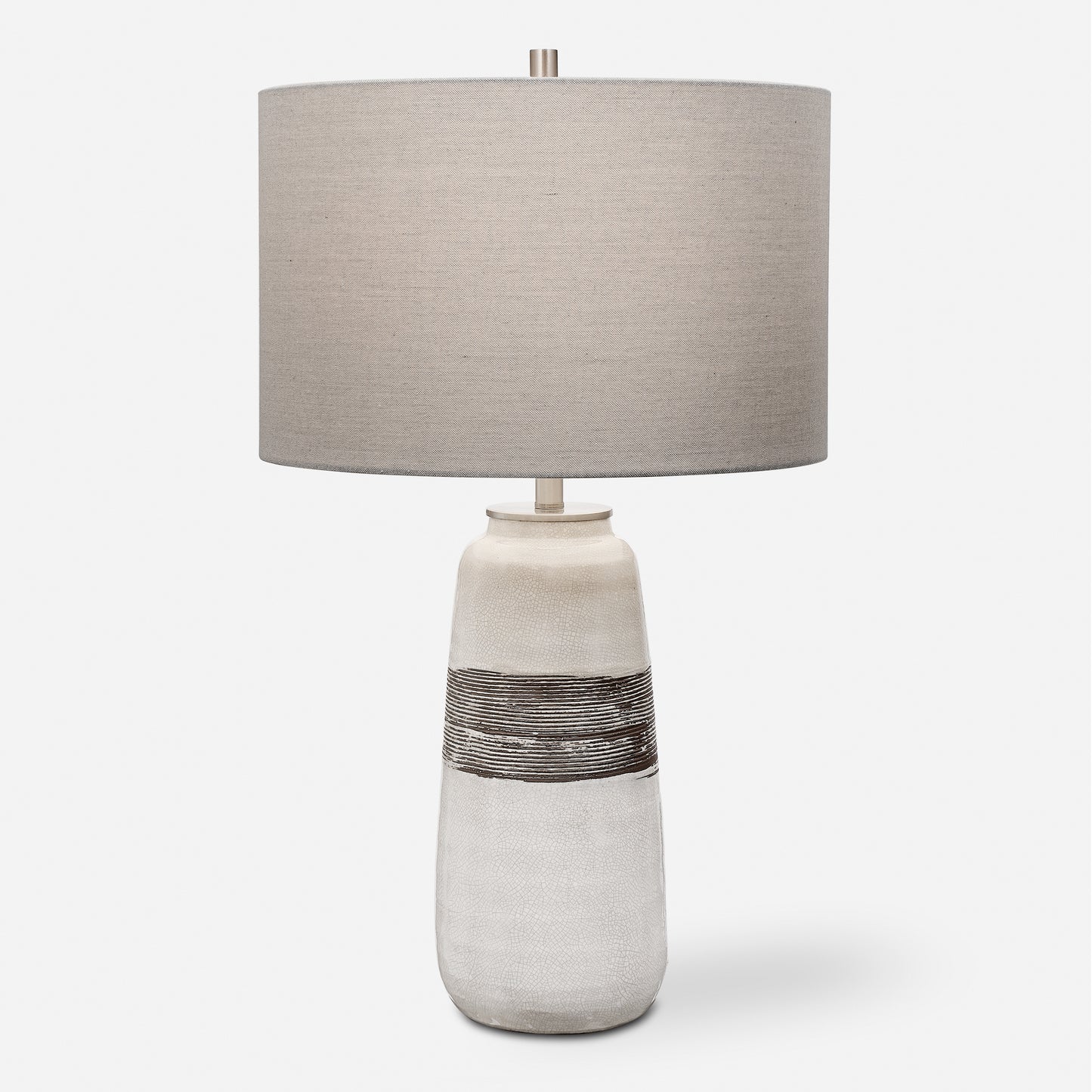 Uttermost Comanche White Crackle Table Lamp 28392-1