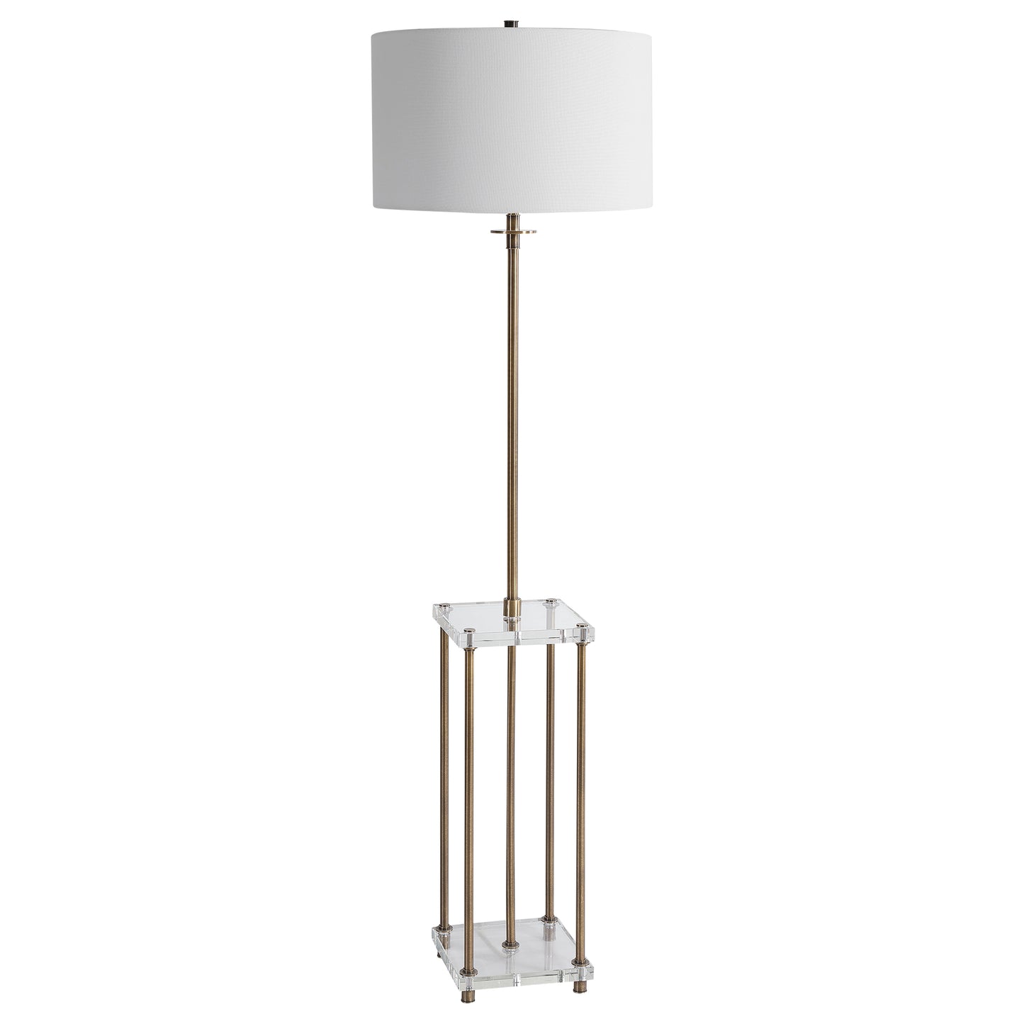 Uttermost Palladian Antique Brass Floor Lamp 28415