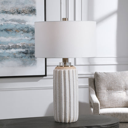 Uttermost Azariah White Crackle Table Lamp 28431