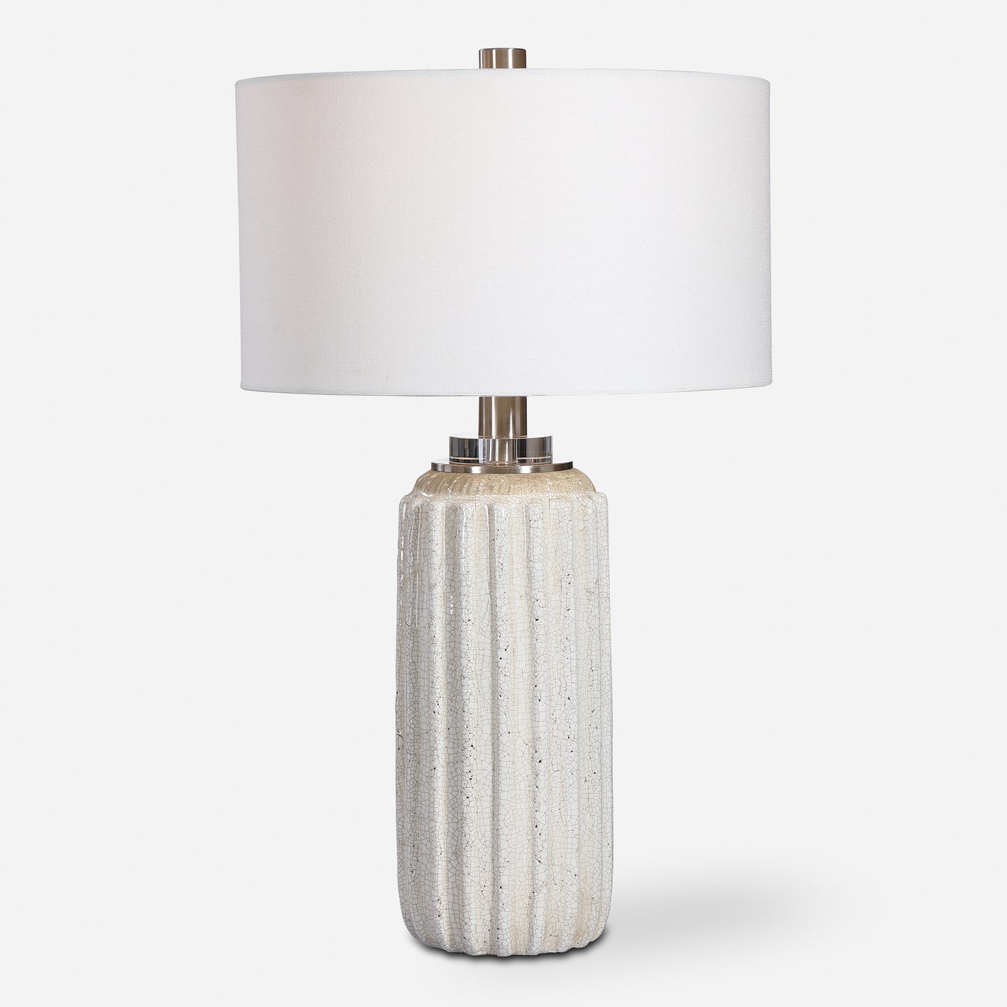 Uttermost Azariah White Crackle Table Lamp 28431