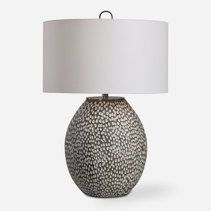 Uttermost Cyprien Gray White Table Lamp 28448-1