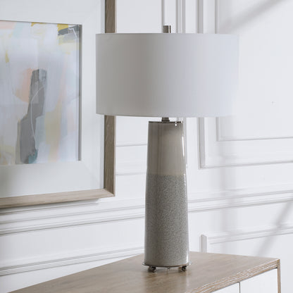 Uttermost Abdel Gray Glaze Table Lamp 28436