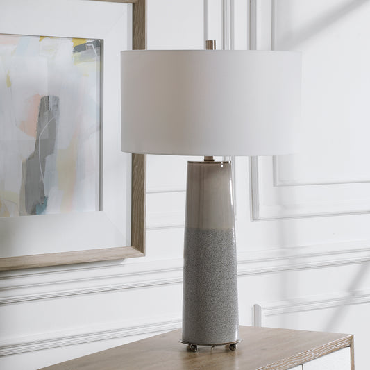 Uttermost Abdel Gray Glaze Table Lamp 28436