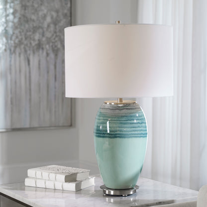 Uttermost Caicos Teal Table Lamp 28437-1