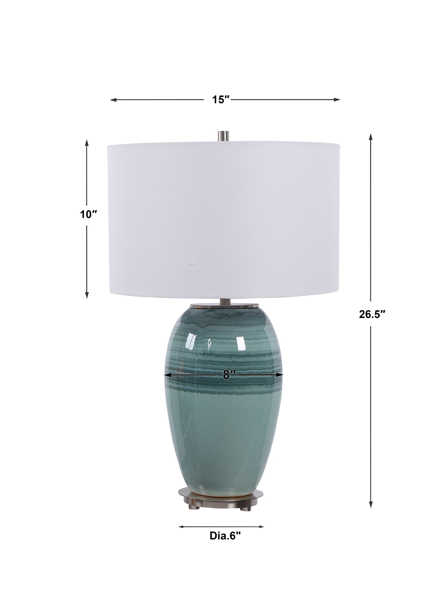 Uttermost Caicos Teal Table Lamp 28437-1