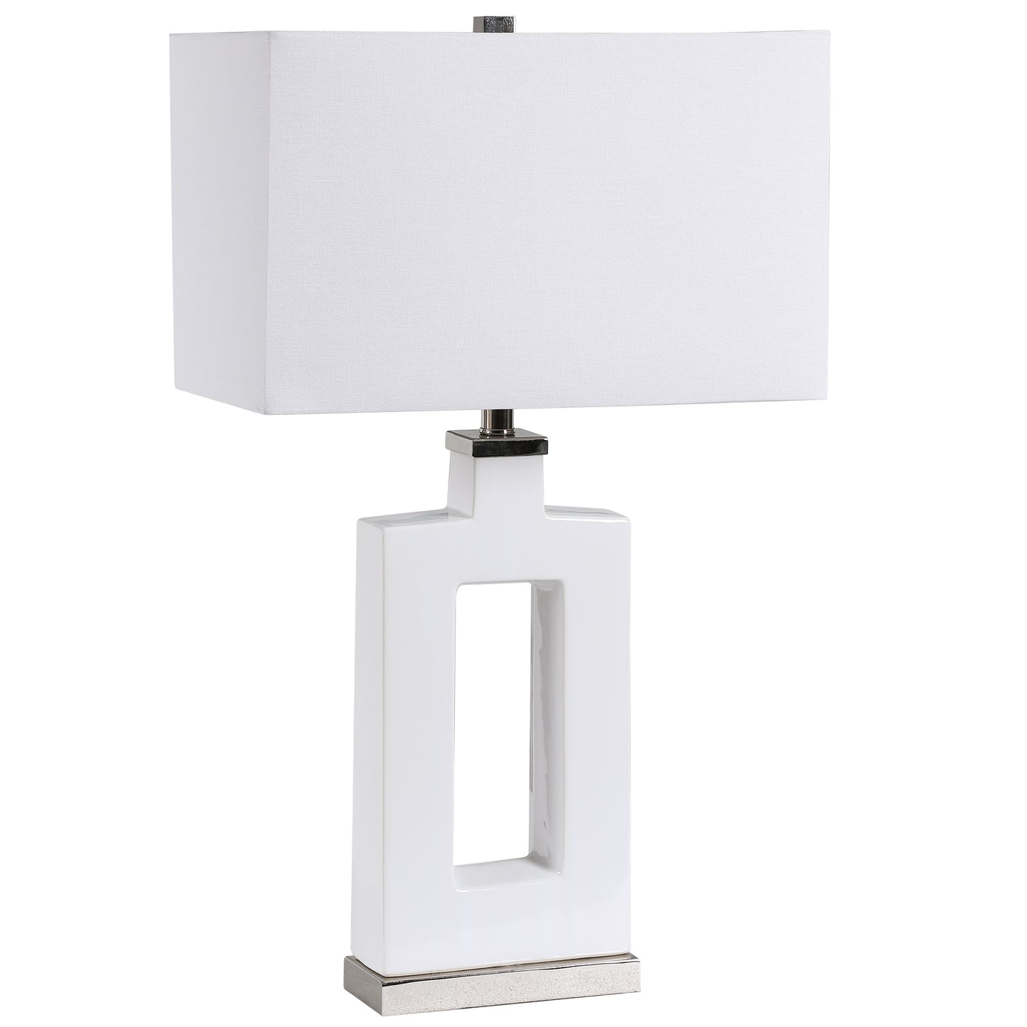 Uttermost Entry Modern White Table Lamp 28426-1