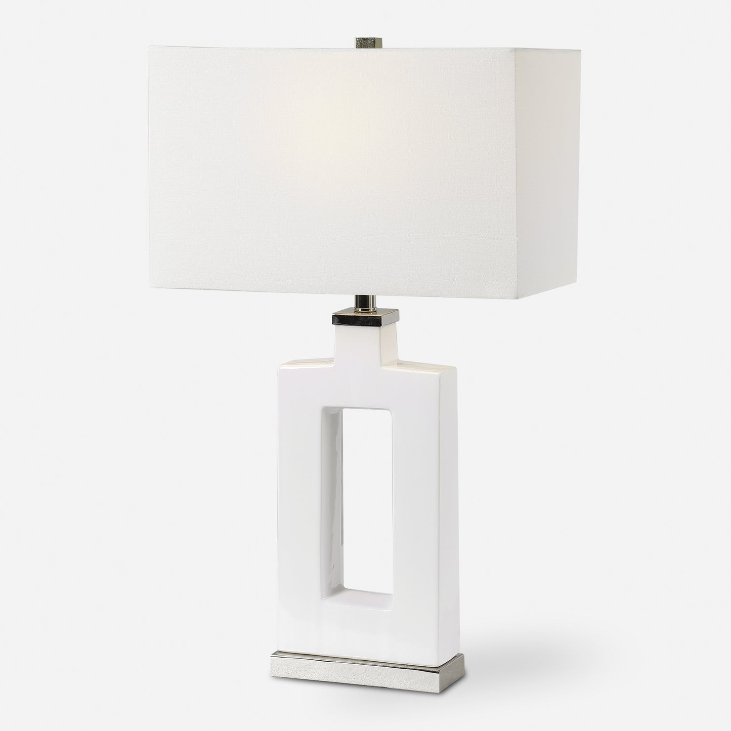 Uttermost Entry Modern White Table Lamp 28426-1