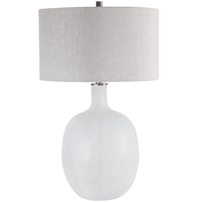 Uttermost Whiteout Mottled Glass Table Lamp 28469-1