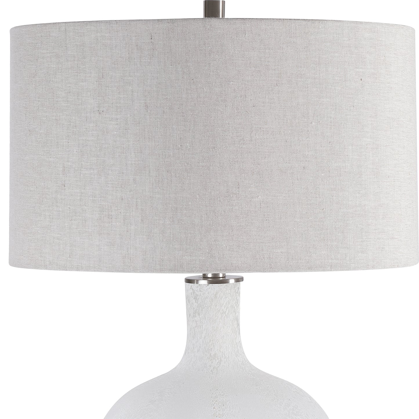 Uttermost Whiteout Mottled Glass Table Lamp 28469-1