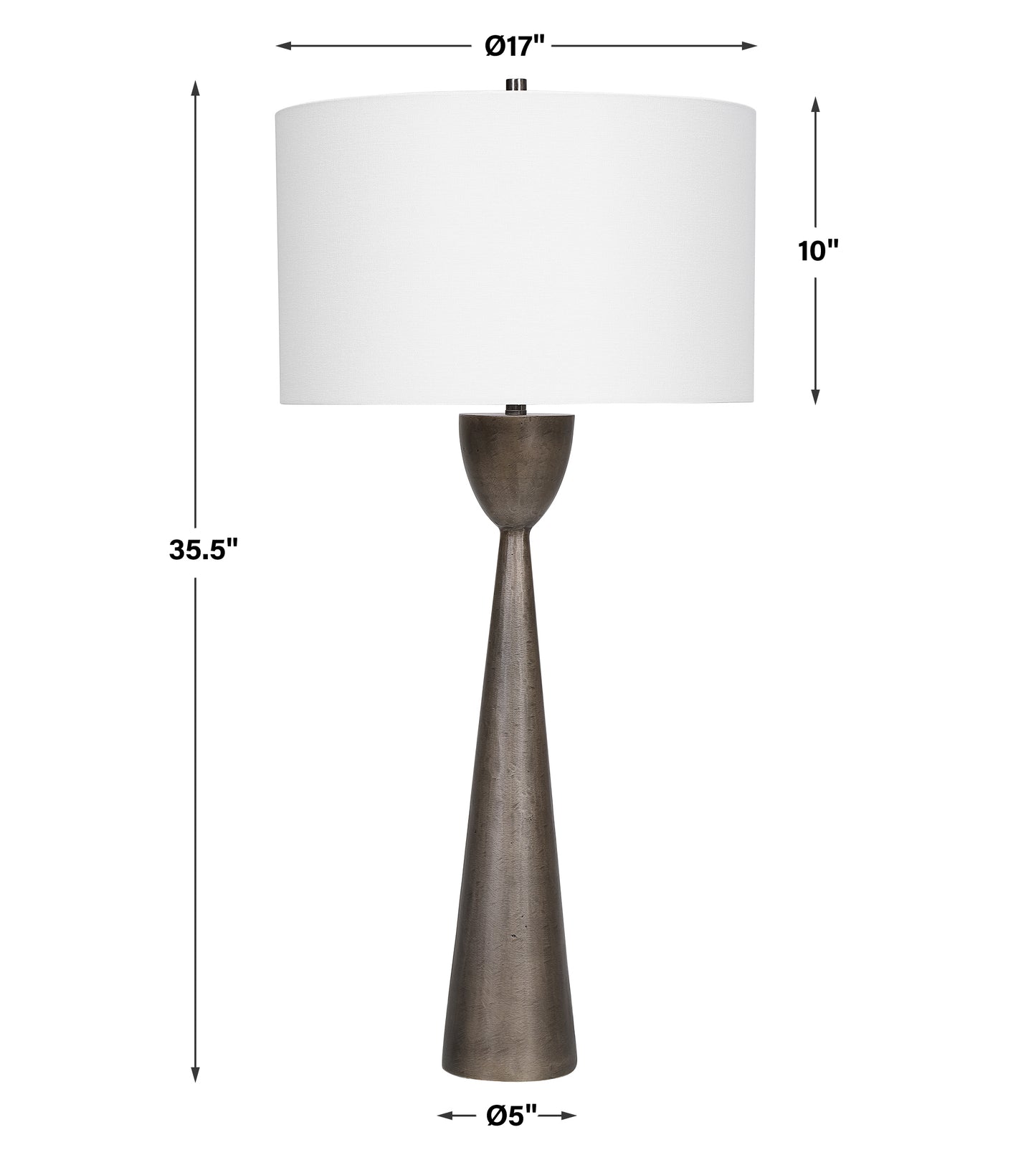 Uttermost Waller Handcrafted Cast Table Lamp 28470