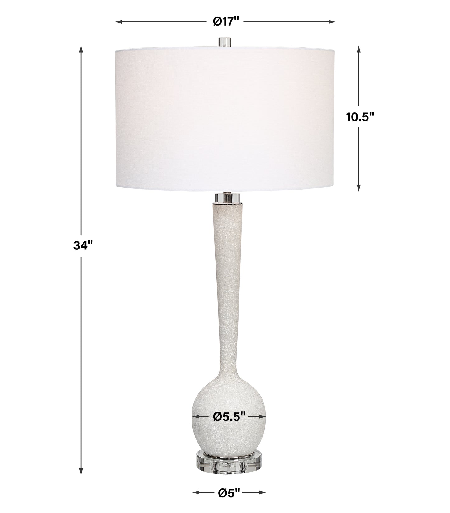 Uttermost Kently White Marble Table Lamp 28472