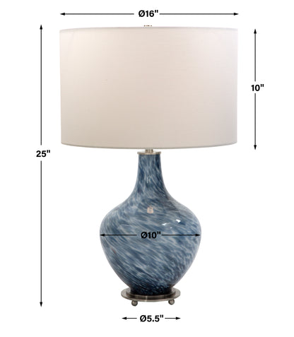 Uttermost Cove Cobalt Blue Table Lamp 28482-1