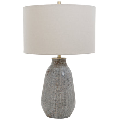 Uttermost Monacan Gray Textured Table Lamp 28484-1