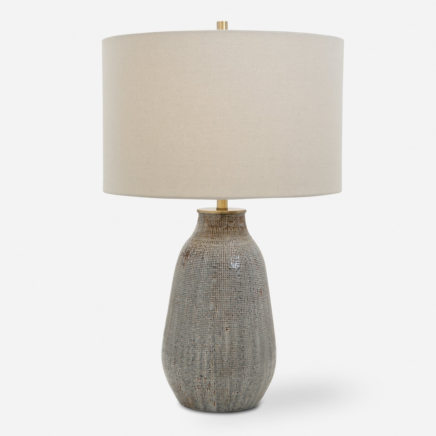 Uttermost Monacan Gray Textured Table Lamp 28484-1