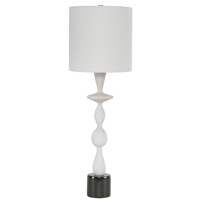 Uttermost Inverse White Marble Table Lamp 29796-1