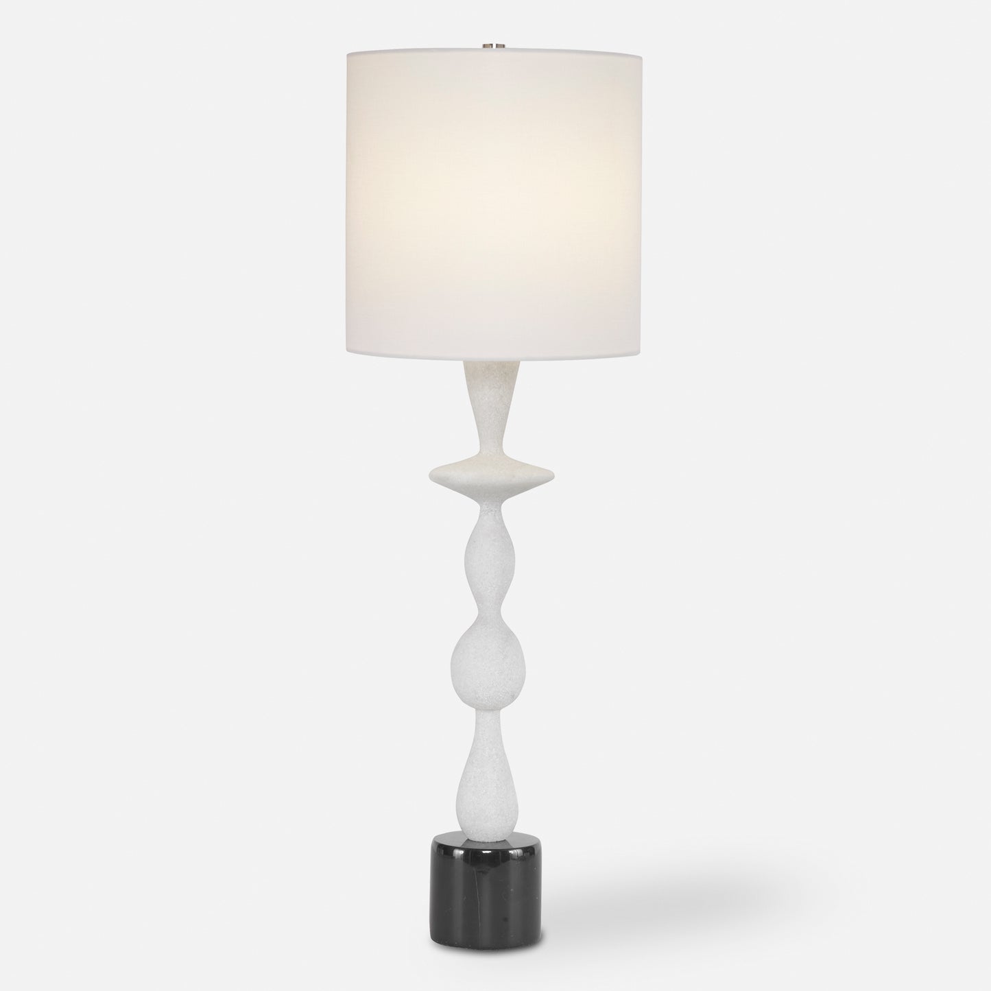 Uttermost Inverse White Marble Table Lamp 29796-1