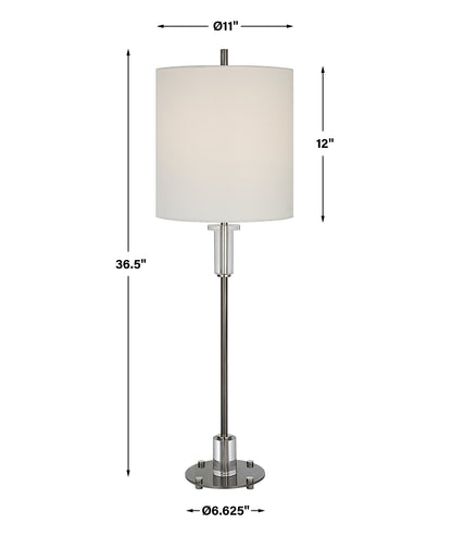 Uttermost Aurelia Steel Buffet Lamp 29875-1