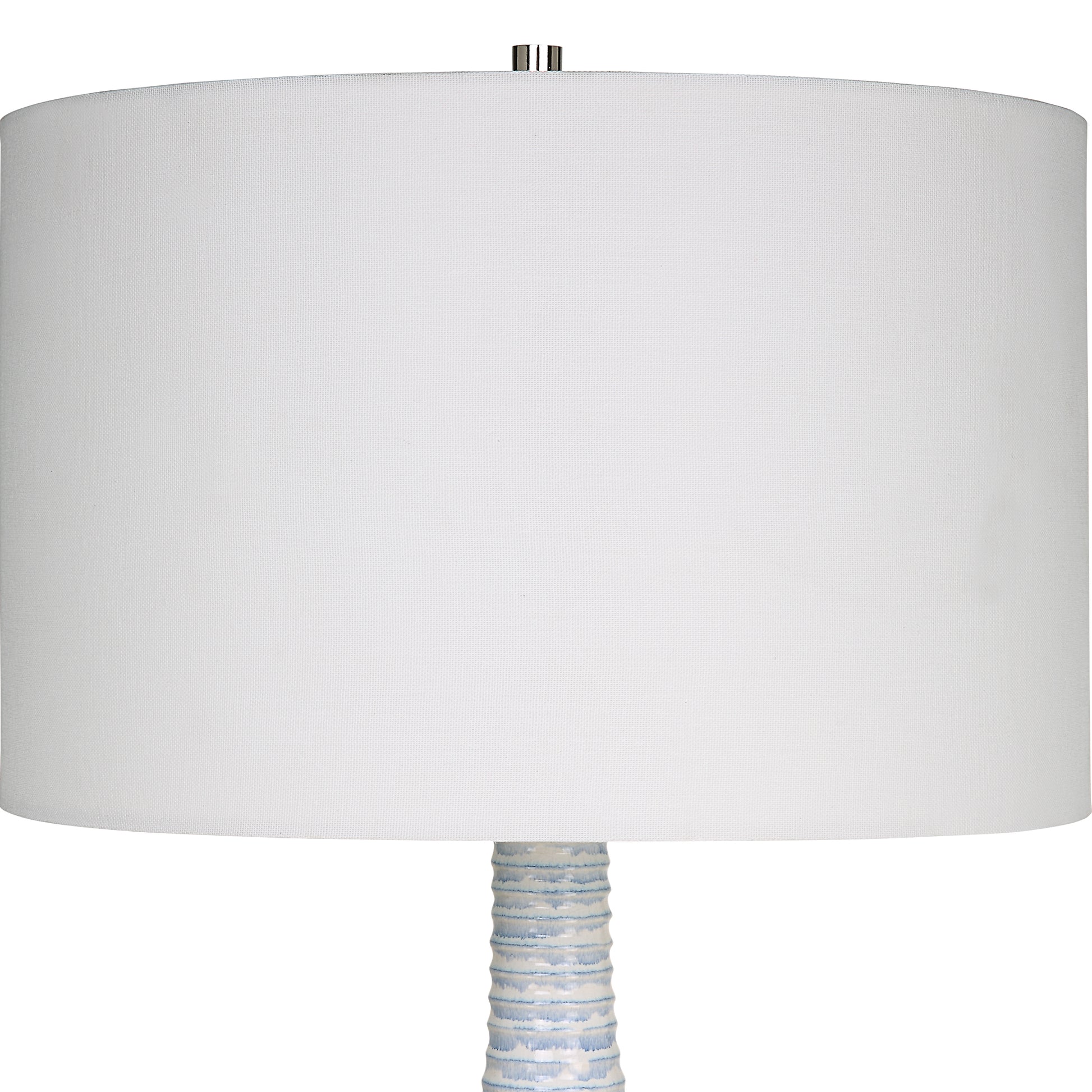 Uttermost Clariot Ribbed Blue Table Lamp 29998-1