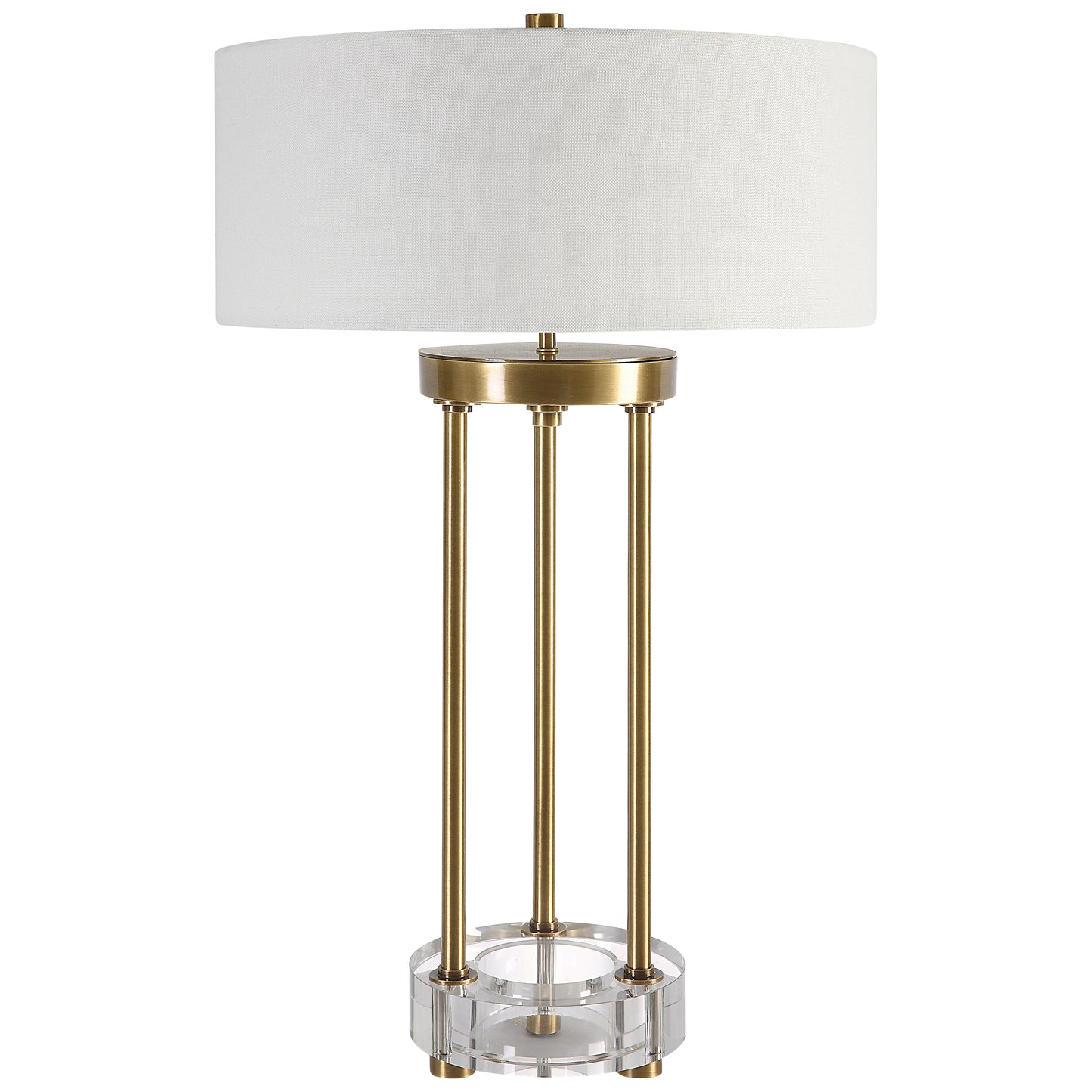 Uttermost Pantheon Brass Rod Table Lamp 30013-1