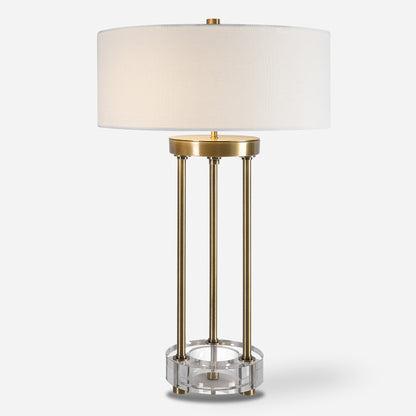 Uttermost Pantheon Brass Rod Table Lamp 30013-1