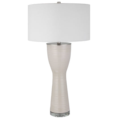 Uttermost Amphora Off-White Glaze Table Lamp 30001-1