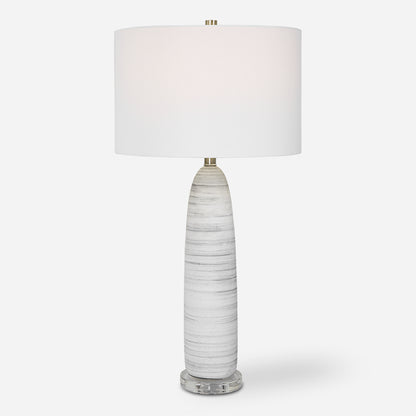 Uttermost Levadia Matte White Table Lamp 30004-1