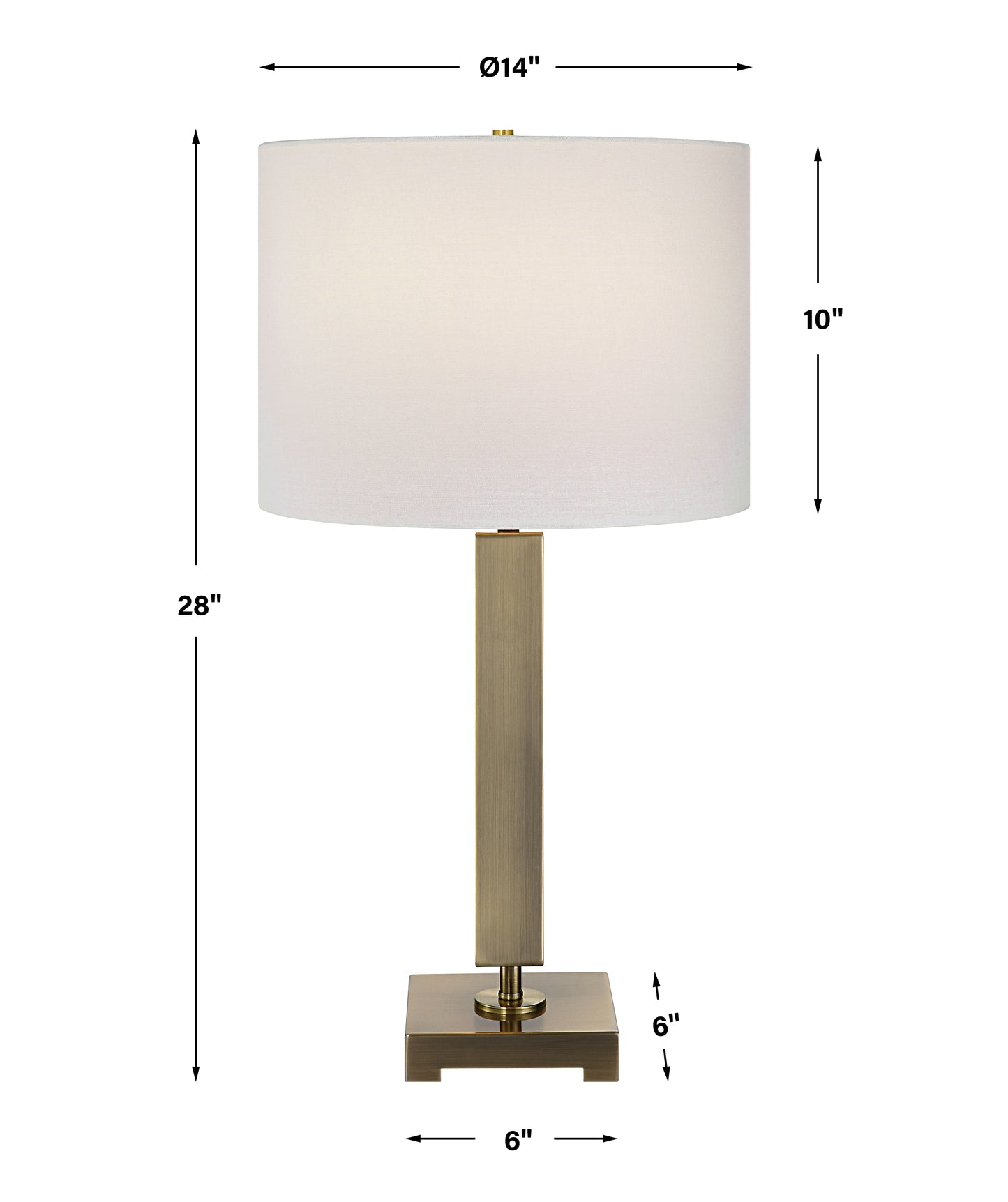 Uttermost Duomo Brass Table Lamp 30014-1