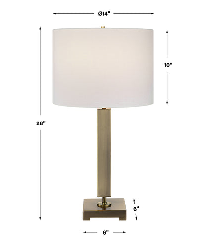 Uttermost Duomo Brass Table Lamp 30014-1