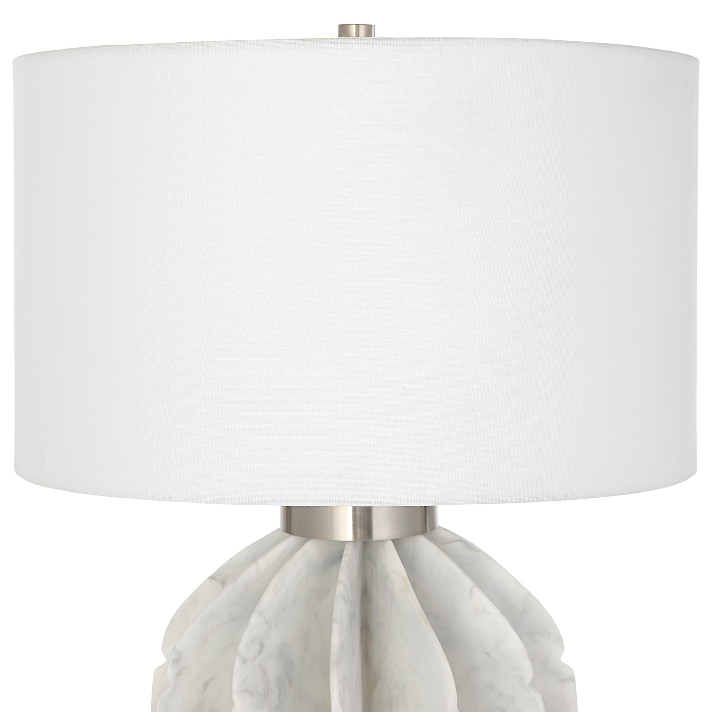 Uttermost Repetition White Marble Table Lamp 30015-1