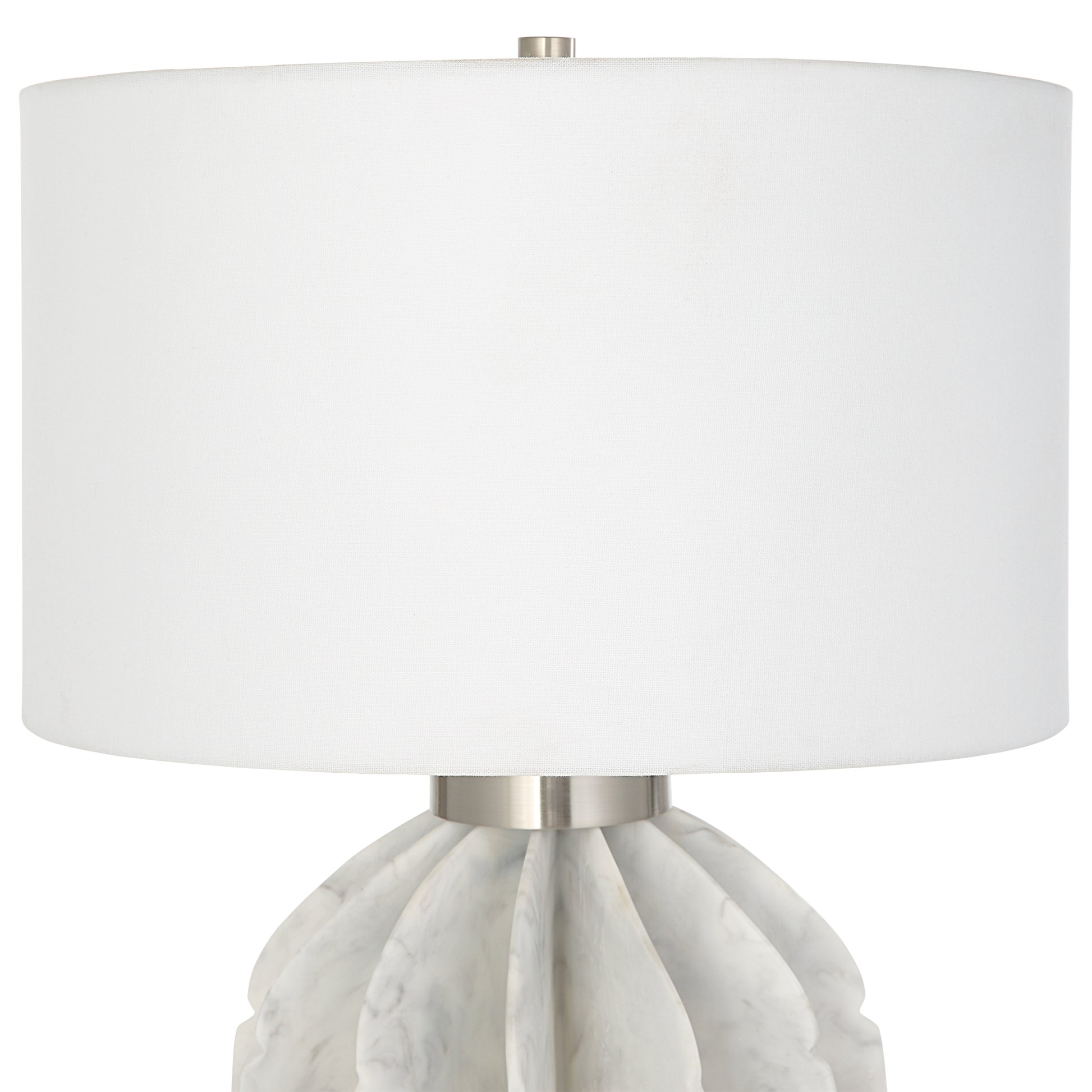 Uttermost Repetition White Marble Table Lamp 30015-1