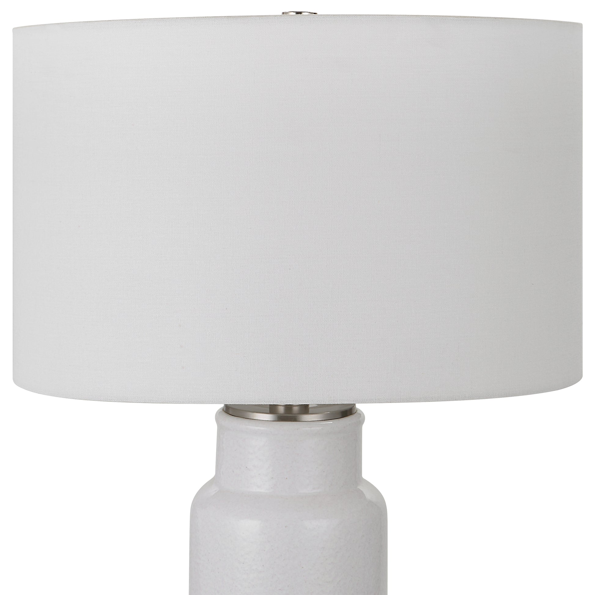 Uttermost Albany White Farmhouse Table Lamp 30038