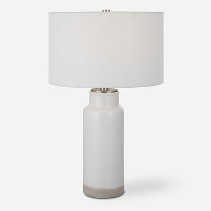 Uttermost Albany White Farmhouse Table Lamp 30038