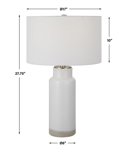 Uttermost Albany White Farmhouse Table Lamp 30038