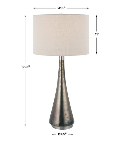 Uttermost Contour Metallic Glass Table Lamp 30039