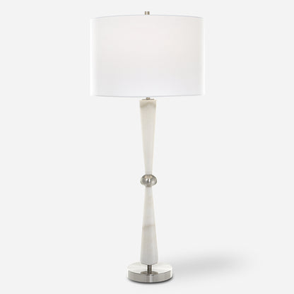 Uttermost Hourglass White Table Lamp 30064