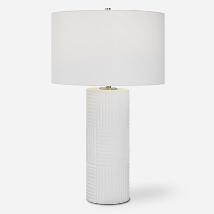 Uttermost Patchwork White Table Lamp 30068